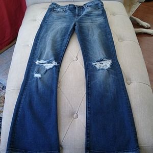 American eagle slight flair leg stretch jeans